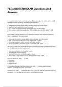 PEDs MIDTERM EXAM Questions And Answers