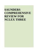 SAUNDERS COMPREHENSIVE REVIEW FOR NCLEX THREE