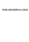 NURS 5366 MODULE 3 QUIZ.