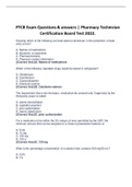 PTCB Exam Questions & answers | Pharmacy Technician Certification Board Test 2022.