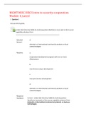 MGMT MISC DISCS intro to security cooperation Module 4_Latest,100% CORRECT