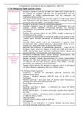 A-level Edexcel History Republican Dominance and its Opponents, 1981-92 Summary Notes for REDUCED CONTENT 2022