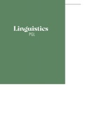 Linguistics jaar 2 samenvatting (PGL+GRS)
