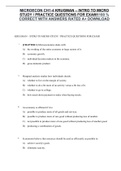 MICROECON CH1-4 KRUGMAN – INTRO TO MICRO STUDY / PRACTICE QUESTIONS FOR EXAM1100 % CORRECT WITH ANSWERS RATED A+ DOWNLOAD