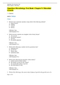 OpenStax Microbiology Test Bank  Chapter 9: Microbial Growth