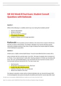 Exam (elaborations) NR 503 Week 8 FINAL EXAM Latest,GRADED A+