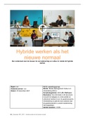 Complete Scriptie voor MCC (Master): Hybride werken als het nieuwe normaal