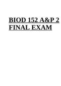 BIOD 152 A&P 2 FINAL EXAM.