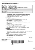 Pearson Edexcel Level 3 GCE  Further Mathematics Advanced Subsidiary Further Mathematics options 21: Further Pure Mathematics 1  (Part of options A, B, C and D)