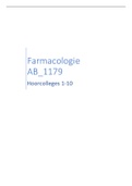 Samenvatting colleges Farmacologie 