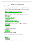 Nur 110 Final Exam Study Guide