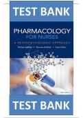 TEST BANK FOR Pharmacology for Nurses: A Pathophysiologic Approach 5th Edition by Michael Adams, Norman Holland & Carol Urban , ISBN: 9780134255163 All Chapters Covered || Guide A+