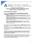 NURS 4465/N4465 Care of Vulnerable Populations COMMUNITY ASSESSMENT, ANALYSIS, and NURSING INTERVENTION Modules 1-3 (Weeks 1– 3) Assignment Template 