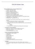 NUR 2474 Module 2 Quiz  Notes - Prototype Medication Class