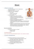 Samenvatting bloed -  Anatomie & fysiologie