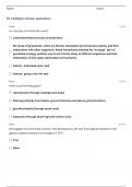 AGRONOMY 370 FINAL EXAM QUESTIONS AND ANSWERS