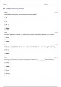 AGRONOMY 1307 FINAL EXAM QUESTIONS AND ANSWERS