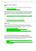 BIOS 390 Molecular Biology Week 1-7 Exam Study Guide with Lab Reports- Complete Guide (Download to score an A)