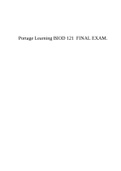 Portage Learning BIOD 121 FINAL EXAM.