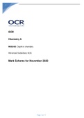 Chemistry A H03202 Depth in chemistry Advanced Subsidiary GCE Mark Scheme for November 2020