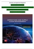 TEST BANK For Operations and Supply Chain Management, 17th Edition by (F. Robert Jacobs, 2024), Verified Chapters 1 - 22, Complete Newest Version