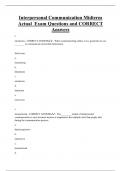 Interpersonal Communication Midterm Actual Exam Questions and CORRECT  Answers