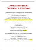 Crane practice test #3 QUESTIONS & SOLUTIONS