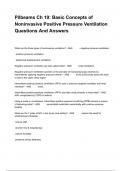 Chapter 19 Basic Concepts of Noninvasive Positive-Pressure Ventilation Exam Questions And Answers Package Deal