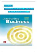 TEST BANK For Understanding Business 13th Edition by Nickels, McHugh and McHugh; ISBN: 9781260894851, All 20 Chapters Covered, Verified Latest Edition