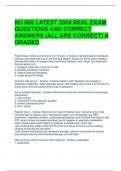 Bundle For NU 608 Exam Questions and Answers All Correct