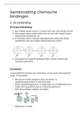 Samenvatting chemische bindingen