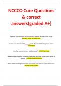 NCCCO Core Questions & correct answers(graded A+)