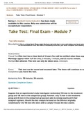 HLTH-8035E-1, PUBH-8035H-1, PUBH-8035-1, PUBH-8035D-1, Module 7 Final Exam