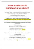 Crane practice test #3 QUESTIONS & SOLUTIONS!