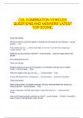  CDL COMBINATION VEHICLES QUESTIONS AND ANSWERS LATEST TOP SCORE.