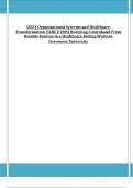 D221 Organizational Systems and Healthcare Transformation TASK 2 2024 Reducing Contraband From Outside Sources in a Healthcare Setting Western Governors University