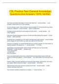  CDL Practice Test (General Knowledge) Questions And Answers 100% Verified.