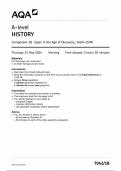 AQA A LEVEL HISTORY COMPONENT 1B QUESTION PAPER 2024 (7042/1B :Spain in the Age of Discovery ,)