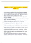   AWHONN PEOP Questions And Answers Rated A+.