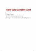 NRNP 6645 Midterm Exam Test Bank | Walden University | 100% Verified Actual Exam Questions & Answer Compilations | Comprehensive Study Guide