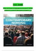 Test bank for ethics and issues in contemporary nursing, 3rd edition by Burkhardt,Walton,Nathaniel