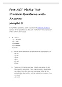 Exam (elaborations) Math problems Grade 9 