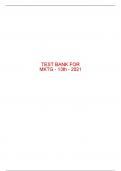 Test Bank For MKTG - 13th - 2021 All Chapters - 9780357127810