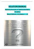 Solution Manual For Marketing Research: An Applied Orientation 7th Edition (What's New in Marketing) by Naresh Malhotra ISBN:9780134734842, All 23  Chapters Covered ,Latest Edition 