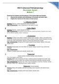 NURS 5315 Patho Module 7 Study Guide graded A