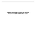 Test Bank Fundamentals of Nursing Care Concepts Connections & Skills 3rd Edition Marti Burton.