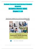 Test Bank For Stamler and Yiu's Community Health Nursing: A Canadian Perspective, 6th Edition by Aliyah Dosani All 1-33 Chapters Covered ,Latest Edition 