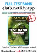 TEST BANK for Chemistry, The Central Science 15th Edition Theodore Brown; Eugene LeMay; Bruce Bursten. (Complete Chapters 1-24) 2025-2025 A+