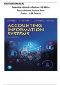 Accounting Information Systems 16th Edition Solution Manual by (Romney/ Steinbart/ Summers/ Wood)All 24 Chapters Covered, Verified Latest Edition; ISBN: 9780138099497