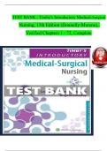 TIMBYS INTRODUCTORY MEDICAL SURGICAL NURSING 13TH EDITION MORENO TEST BANK